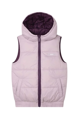 Doudoune réversible sans manches - Violet et rose - DKNY