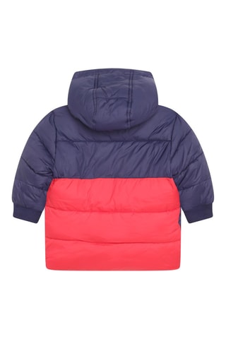 Doudoune à capuche - Bleu marine et rouge - Timberland