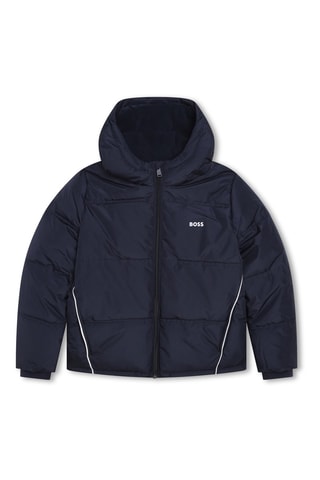 Doudoune à capuche - Bleu marine - Boss