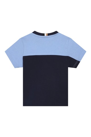 T-shirt Blanc et bleu - Hugo Boss