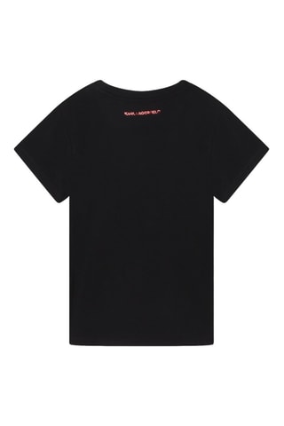 T-shirt en coton biologique - Noir - Karl Lagerfeld