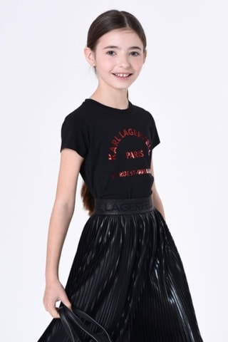 T-shirt en coton biologique - Noir - Karl Lagerfeld