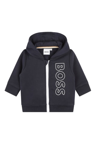 Sweat à capuche - Bleu - Boss