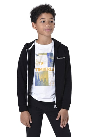 Sweat à capuche en coton biologique - Noir - Timberland