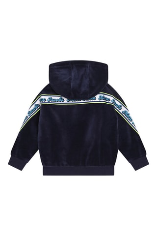 Sweat à capuche en velours - Bleu - Marc Jacobs