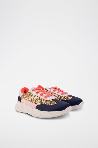 Tennis Bleu marine et rose - Billieblush