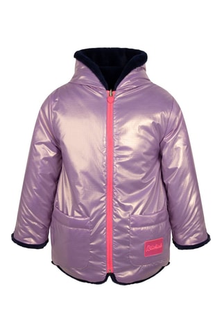 Manteau réversible - Bleu nuit et rose - Billieblush