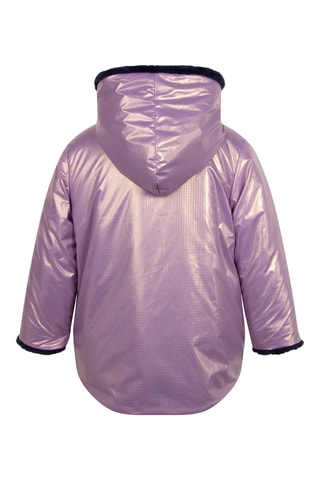 Manteau réversible - Bleu nuit et rose - Billieblush