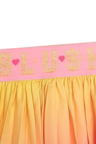 Jupe plissée dip and dye Fuchsia et jaune - Billieblush
