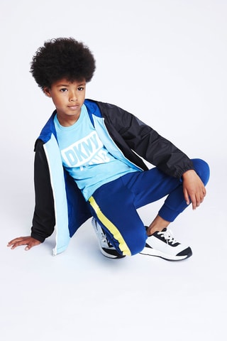 Coupe-vent déperlant et réversible - Bleu et noir - DKNY