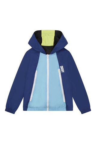 Coupe-vent déperlant et réversible - Bleu et noir - DKNY