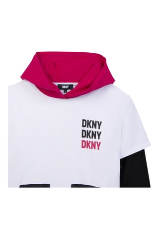 Robe à capuche - Blanc - DKNY