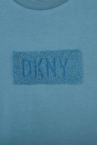 T-shirt en coton biologique - Bleu - DKNY
