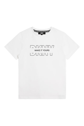 T-shirt en coton biologique - Blanc - DKNY