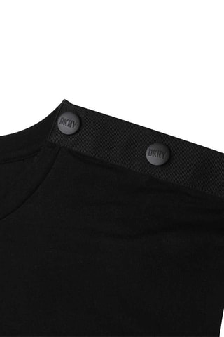 T-shirt en coton biologique Noir - DKNY