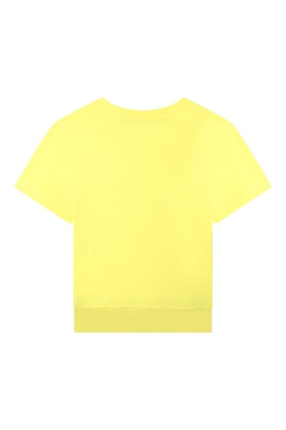 T-shirt en coton biologique - Jaune - DKNY