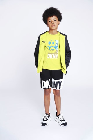 T-shirt en coton biologique - Jaune - DKNY
