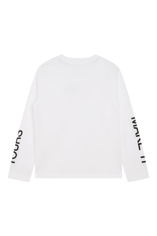 T-shirt en coton biologique - Blanc - DKNY