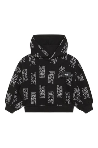 Sweat à capuche - Noir et blanc - DKNY