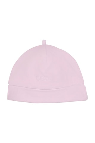 Bonnet en velours et coton biologique - Rose - Hugo Boss