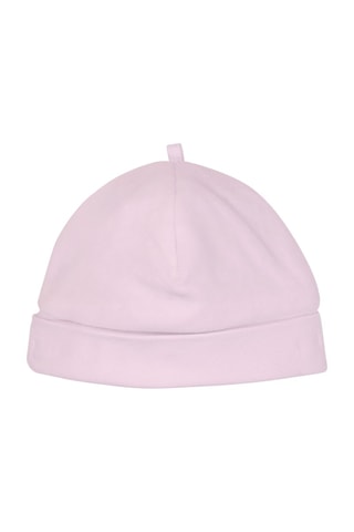 Bonnet en velours et coton biologique - Rose - Hugo Boss