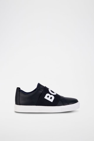 Slip-on en cuir - Bleu nuit - Hugo Boss
