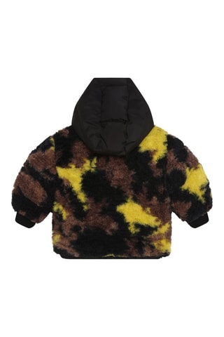 Doudoune à capuche - Noir et jaune - Boss