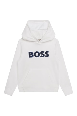 Sweat à capuche - Blanc - Boss