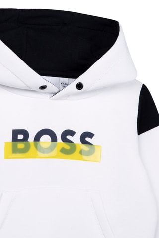 Sweat à capuche - Blanc et noir - Hugo Boss