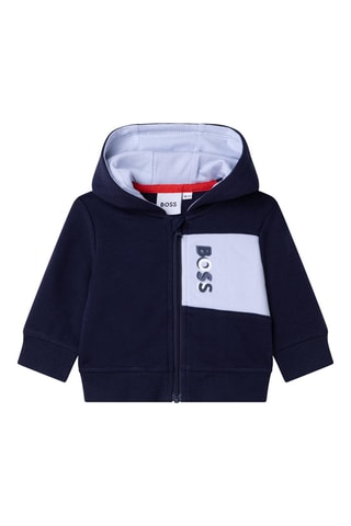 Sweat à capuche - Bleu - Hugo Boss