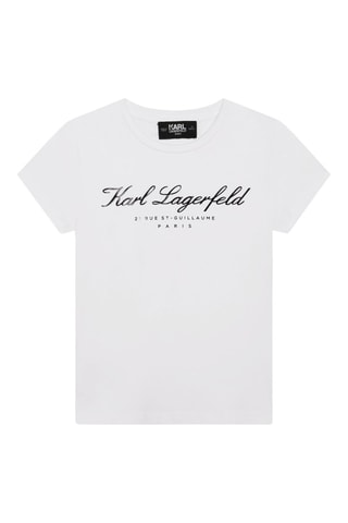 T-shirt en coton biologique - Blanc - Karl Lagerfeld