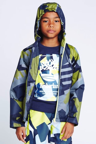 Coupe-vent à capuche Bleu marine et vert - Timberland