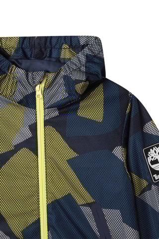 Coupe-vent à capuche Bleu marine et vert - Timberland
