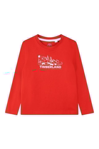 T-shirt en coton biologique - Rouge et blanc - Timberland