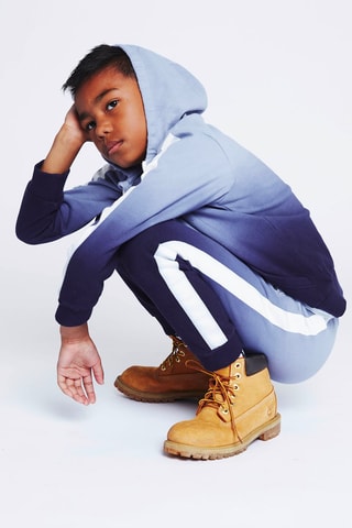 Sweat tie and dye à capuche Blanc et bleu marine - Timberland
