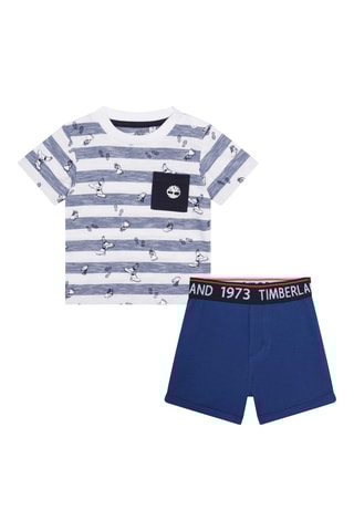 T-shirt et short Blanc et bleu marine - Timberland