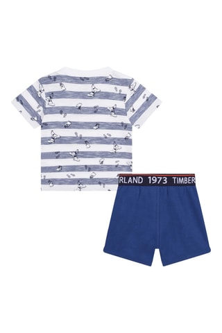 T-shirt et short Blanc et bleu marine - Timberland