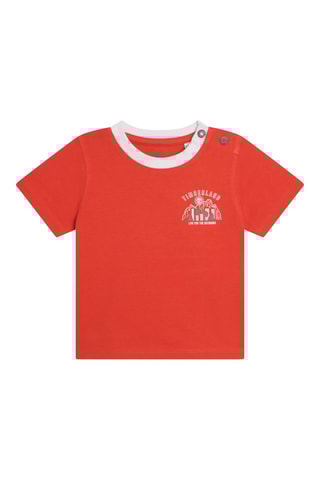 T-shirt en coton biologique Rouge - Timberland
