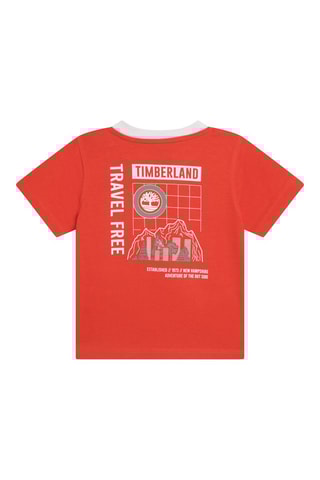 T-shirt en coton biologique Rouge - Timberland