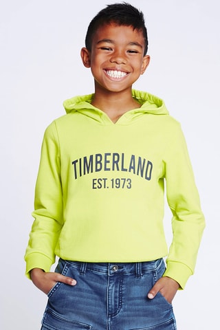 Sweat à capuche en coton biologique - Jaune - Timberland