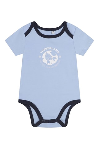 Grenouillère et body Blanc et bleu azur- Timberland