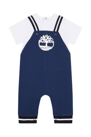 Salopette et t-shirt Bleu marine et blanc - Timberland