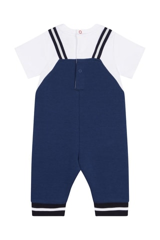 Salopette et t-shirt Bleu marine et blanc - Timberland