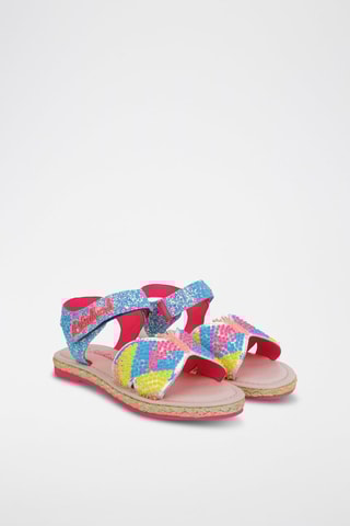 Sandales - Bleu électrique et argenté - Billieblush