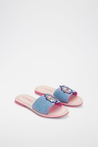 Mules en jean Bleu - Billieblush