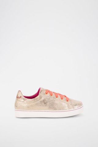 Baskets en cuir Doré - Billieblush