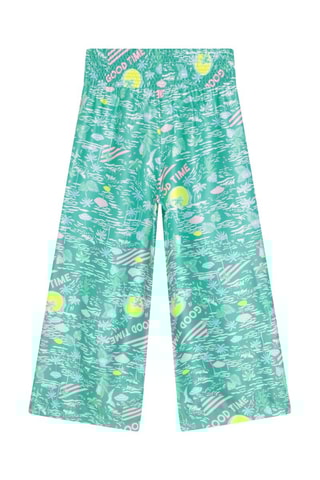Pantalon satiné Vert  - Billieblush