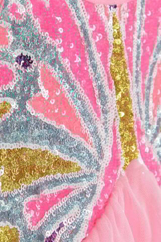 Robe volantée Rose - Billieblush