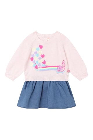 Robe trompe-l’œil - Rose et bleu - Billieblush