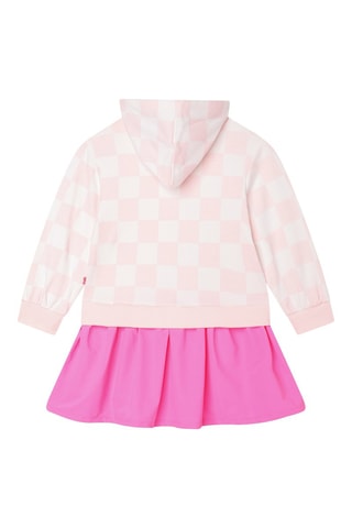 Robe trompe-l’œil à capuche - Rose et fuchsia - Billieblush